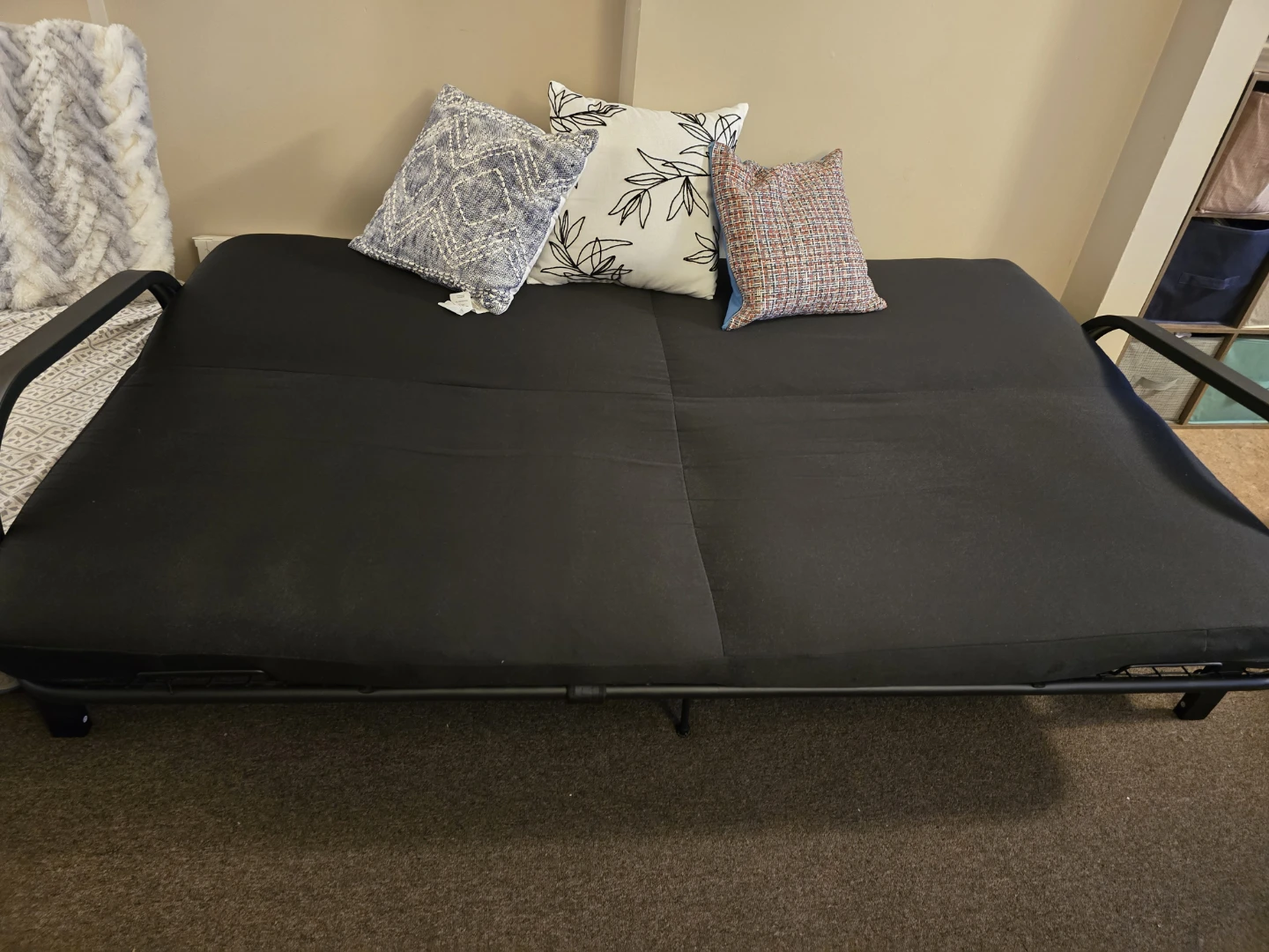 Futon plus Double Bed with Metal Frame