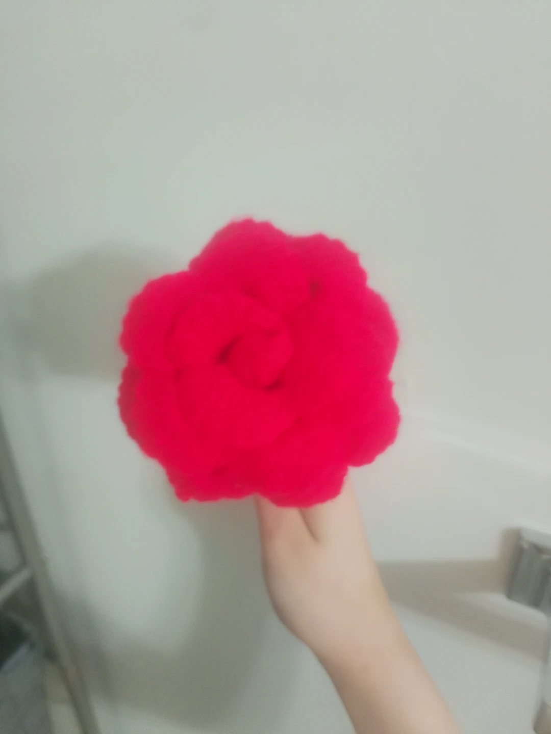 Handmade Crochet Red Rose - photo 2