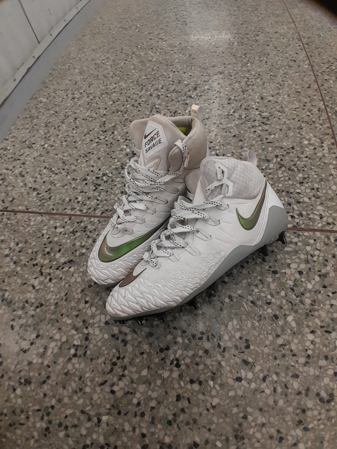 Nike Force Savage Elite TD Cleats White Men's Size 15