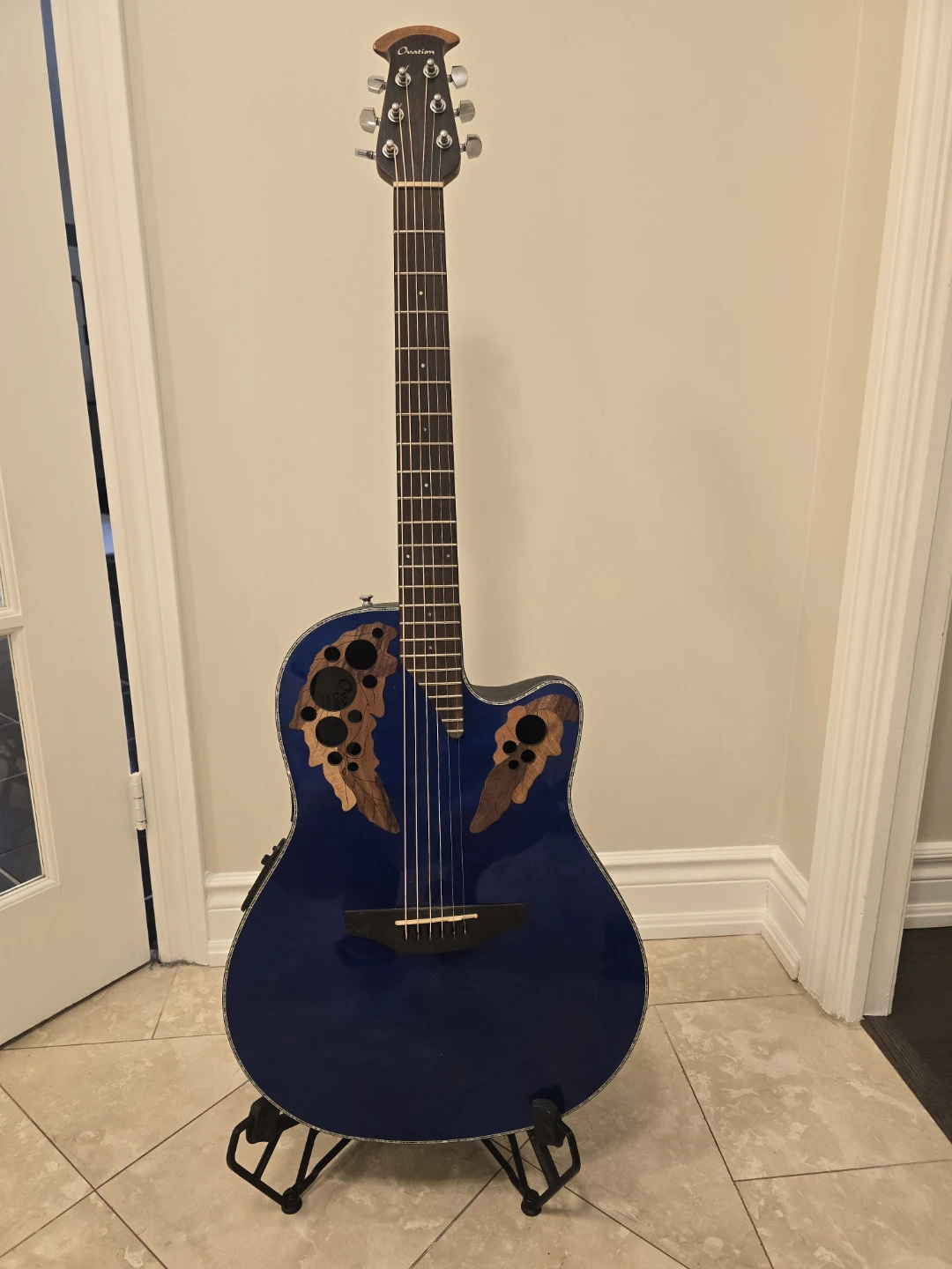 Ovation Acoustic Electric Guitar - Blue