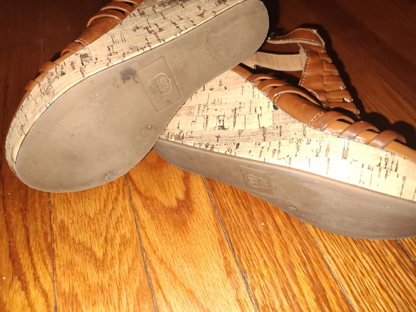Brown Wedge Sandals Size 6 - photo 2