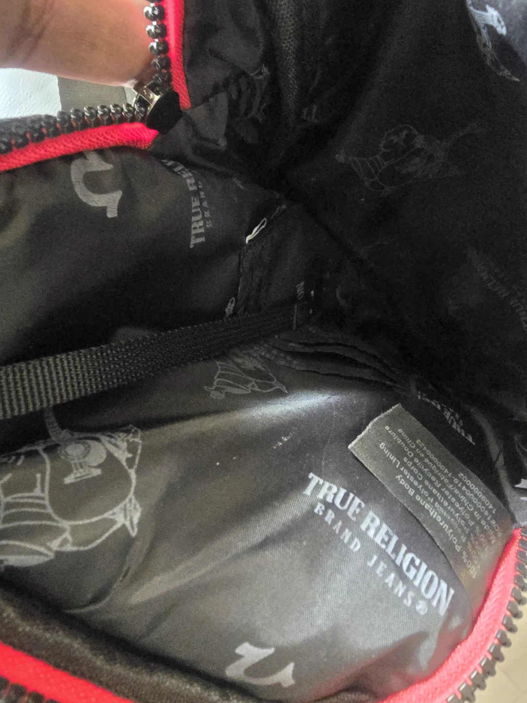 True Religion Black Faux Leather Sling Bag - photo 3