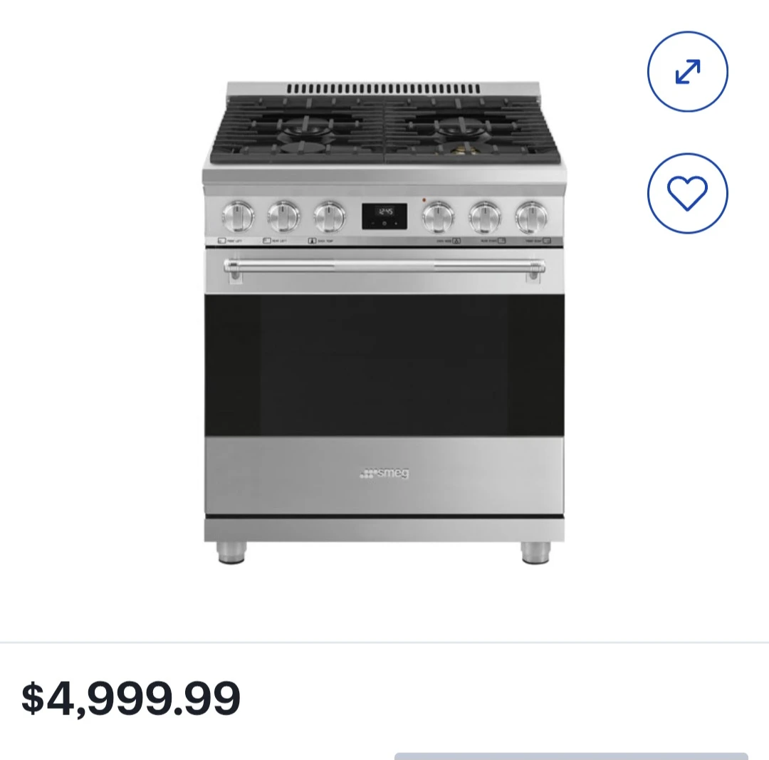 New Smeg 30" Dual Fuel Range