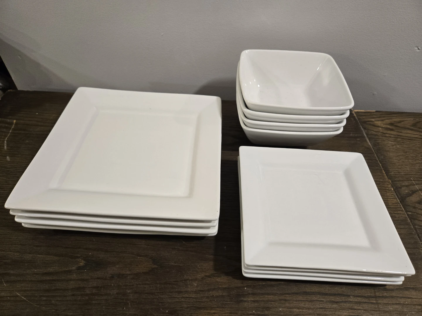 Ceramic White Square dinnerware/ Servingware - photo 2