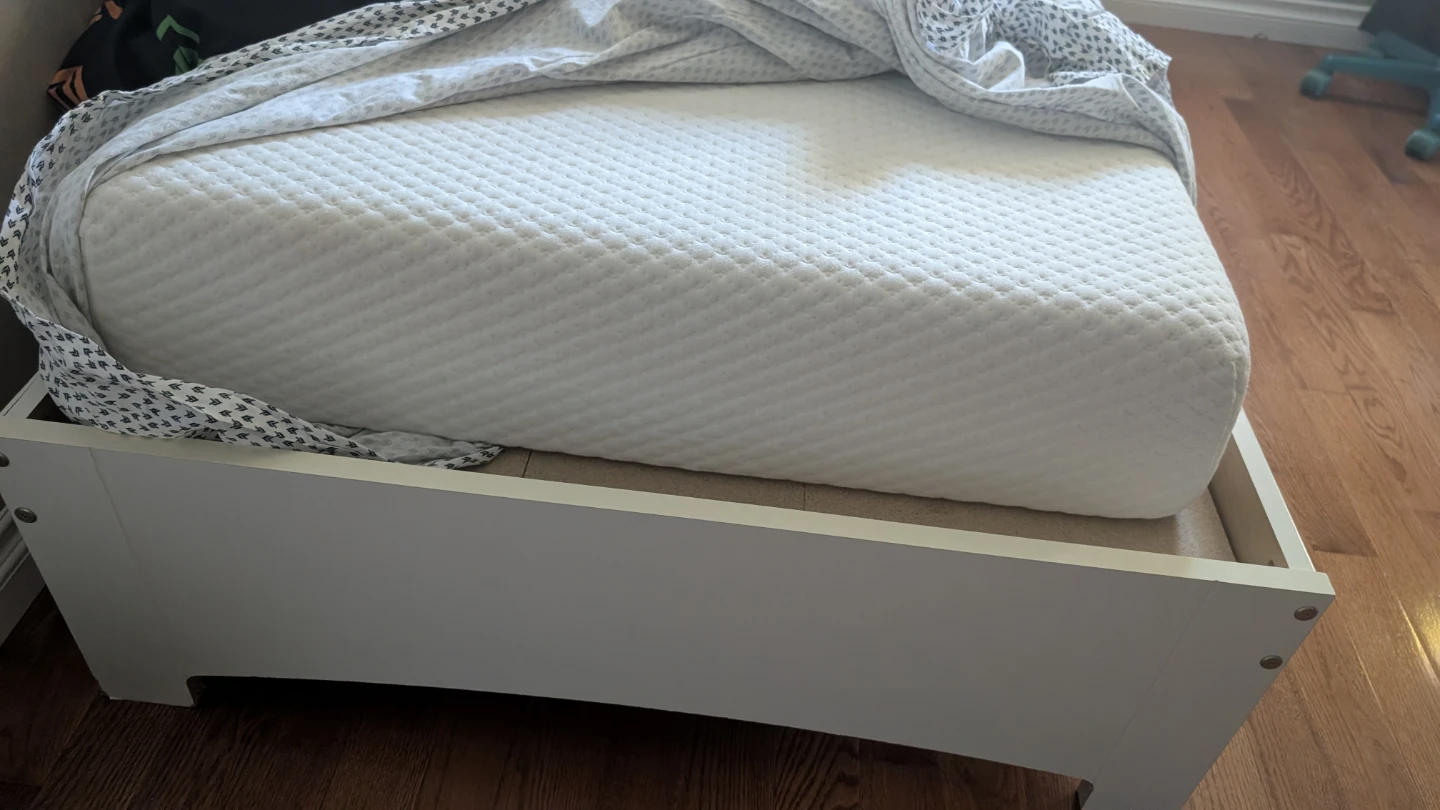 Twin Bed frame with mattress - photo 2