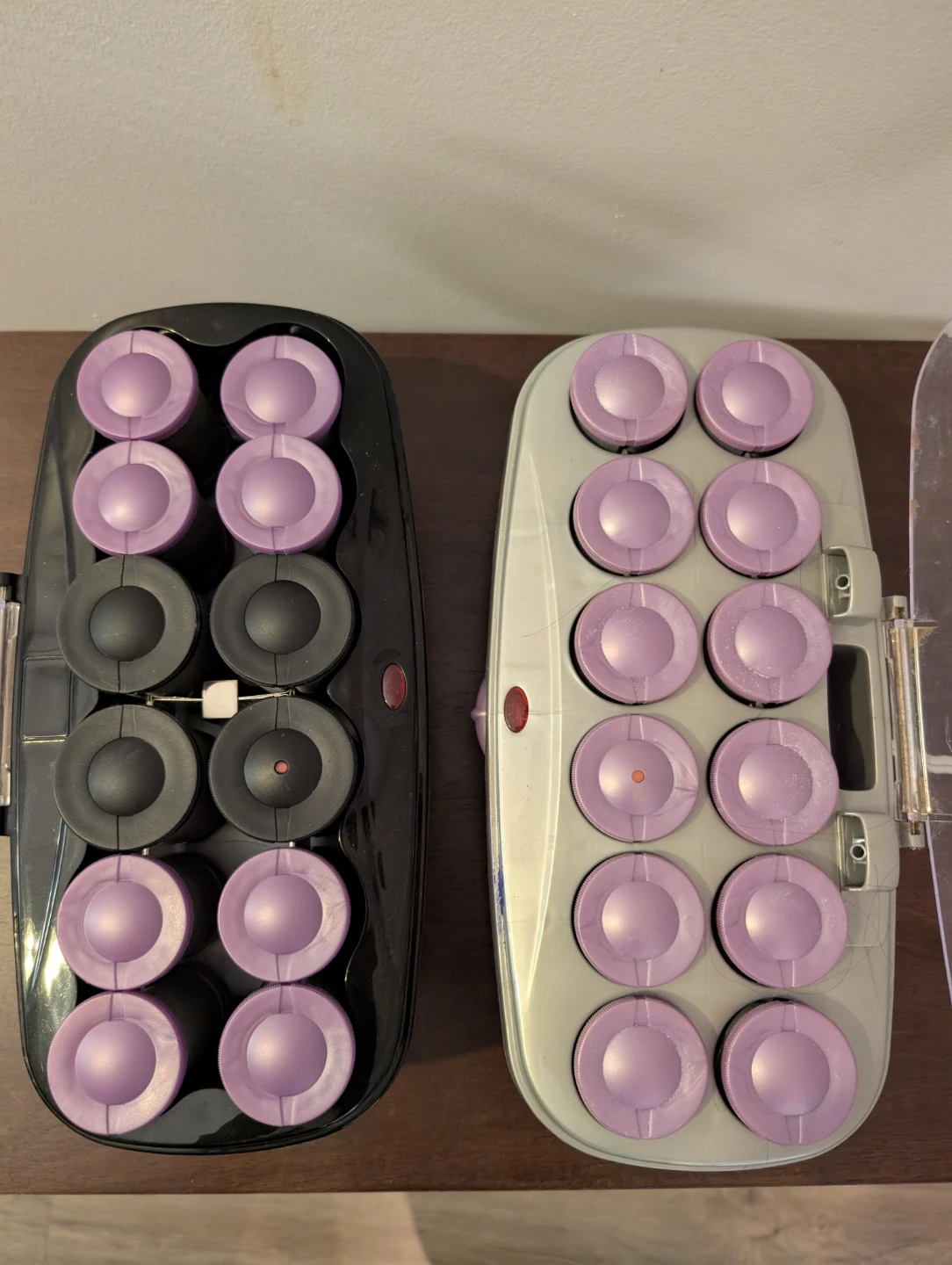 Two sets of Conair Ion Shine Heated Hair Rollers