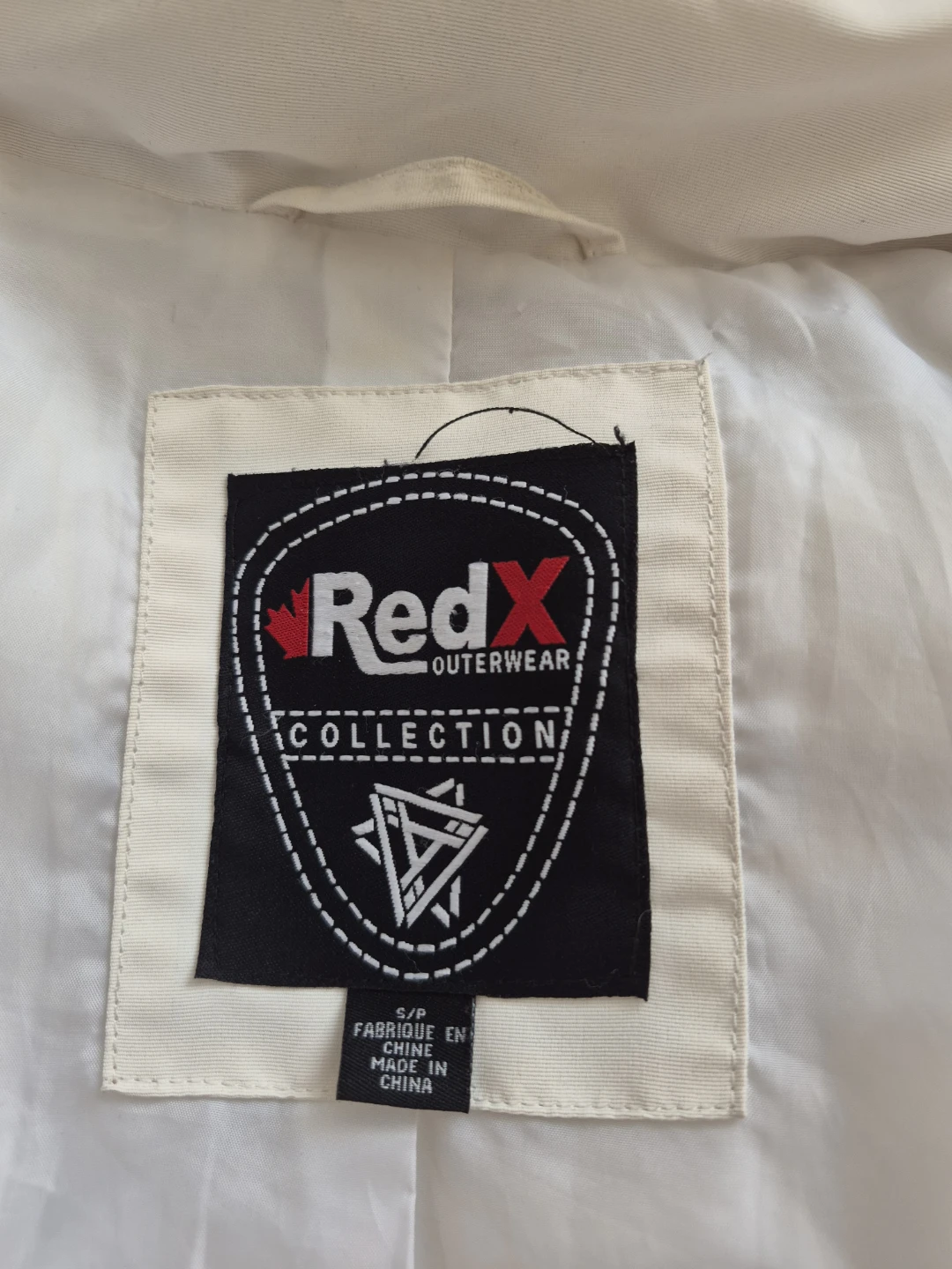 Size S Red X Outerwear Collection White Puffer Jacket - photo 2