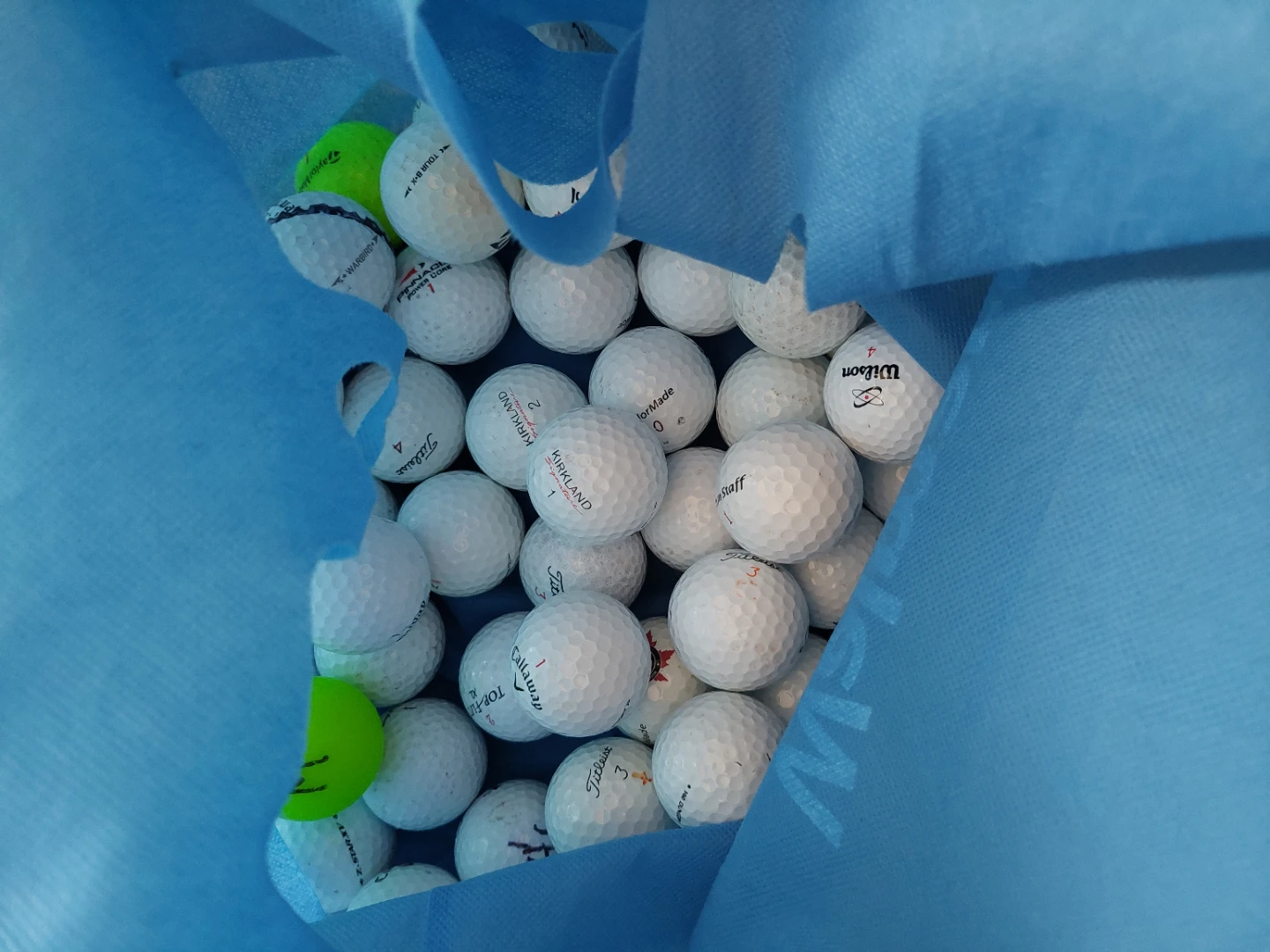 Assortment of 54 Golf Balls