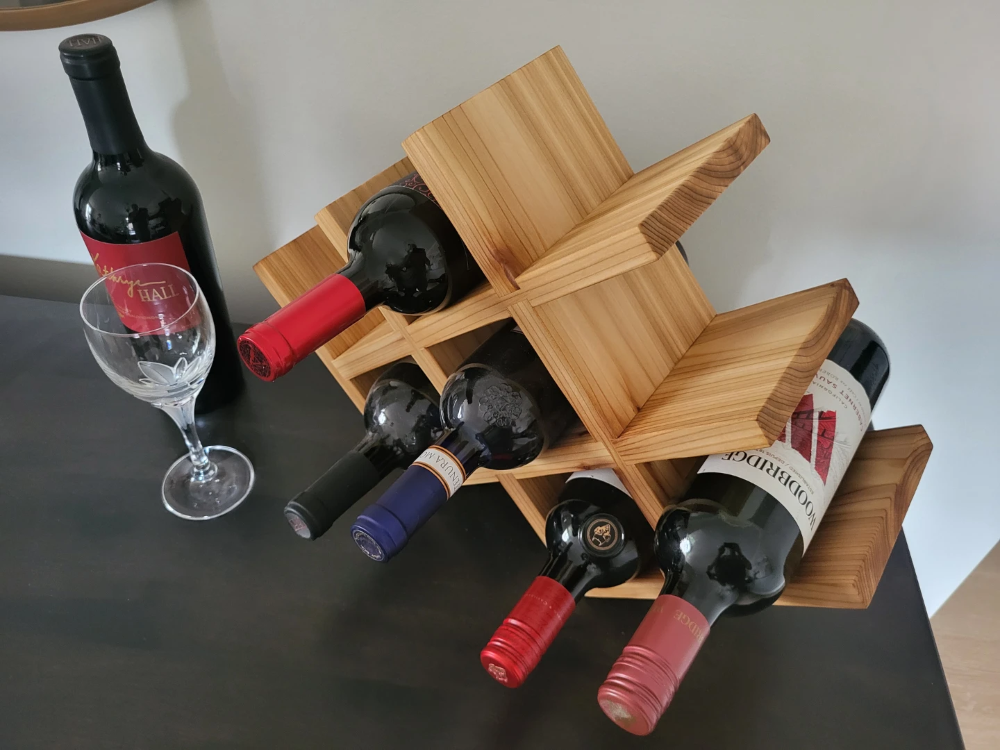 Solid wood wine rack - photo 4