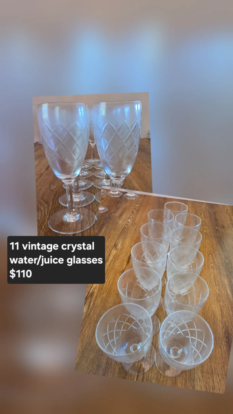 Vintage drinking glasses