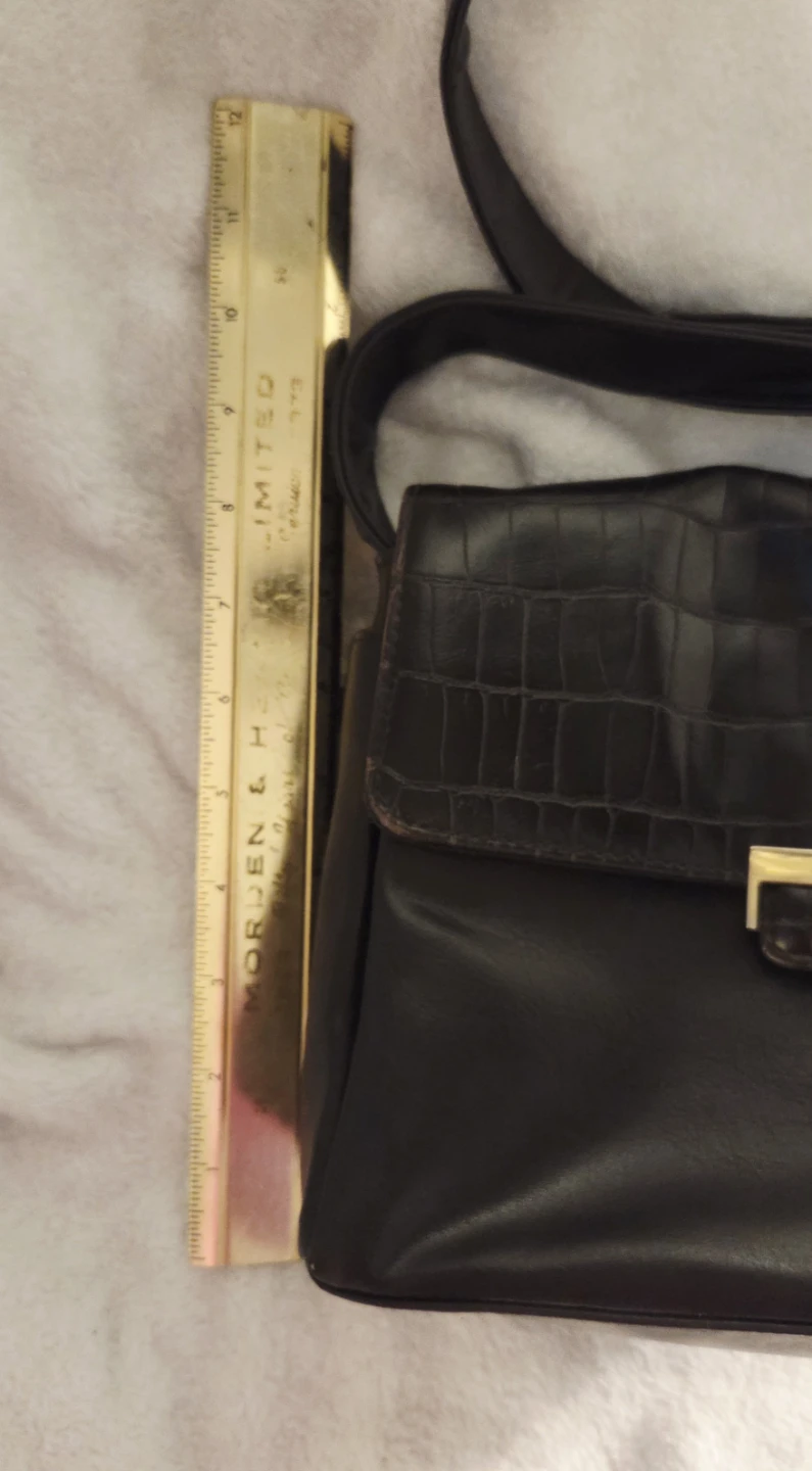 Rosetti Dark Brown Faux Croc Shoulder Bag - photo 3