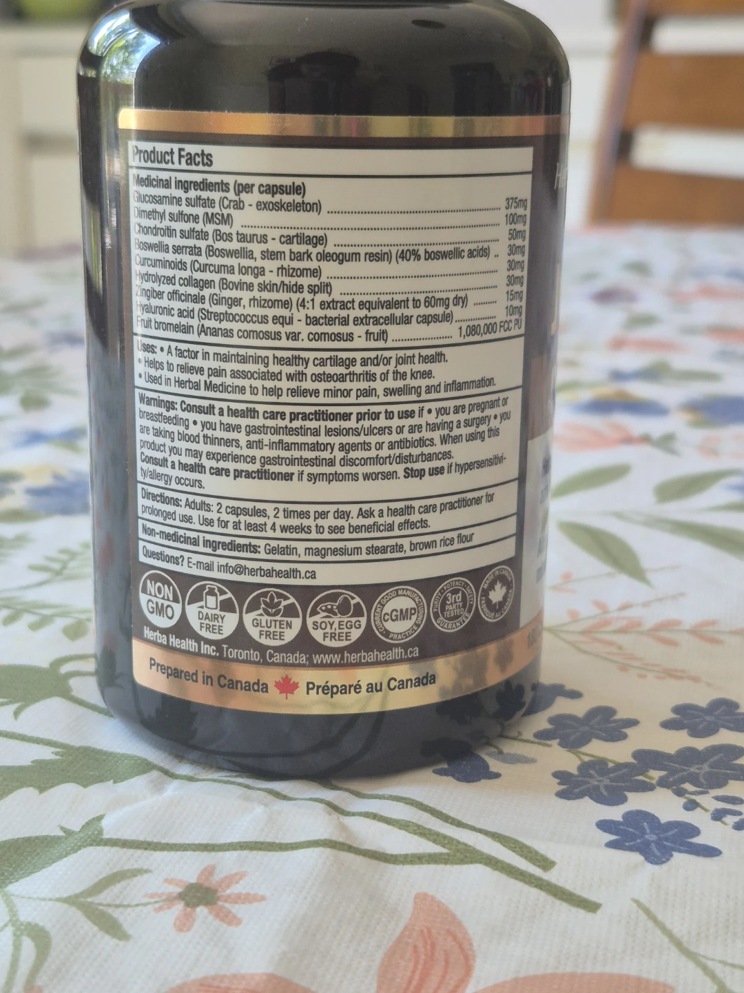 UNOPENED Natural Joint Pain Relief - 90 Capsules - photo 2