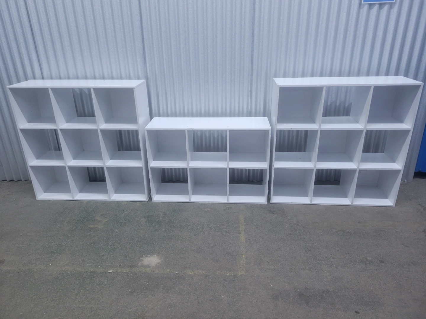 White Cube Storage Shelves