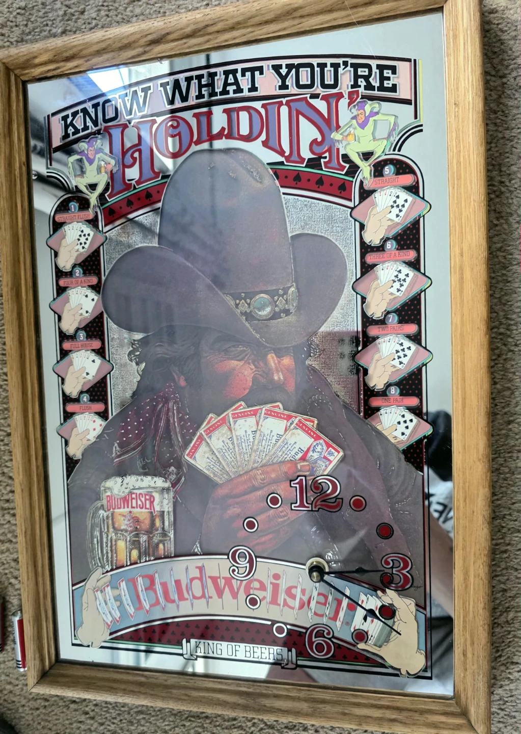 Vintage 1980s Budweiser "Know What You're Holdin'"  Working!