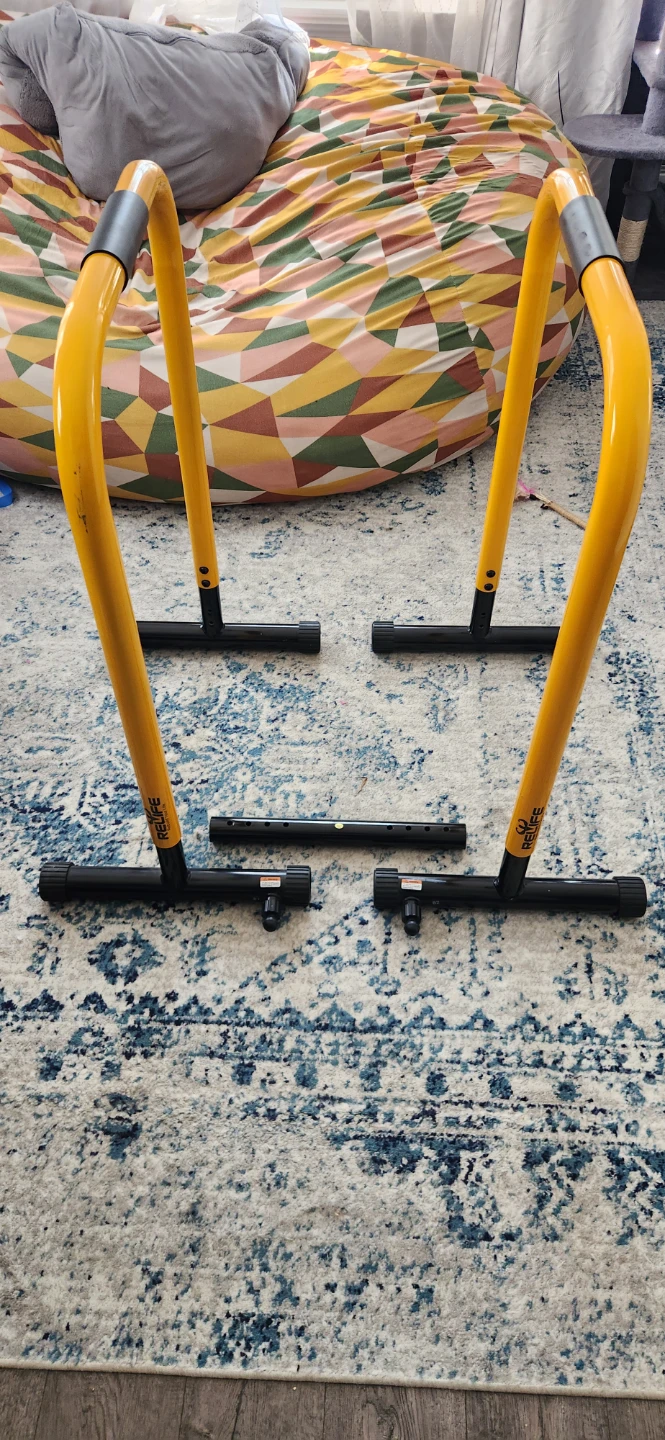 RELIFE Dip Bar for Home Gym Training 400LBS Parallel Bars
