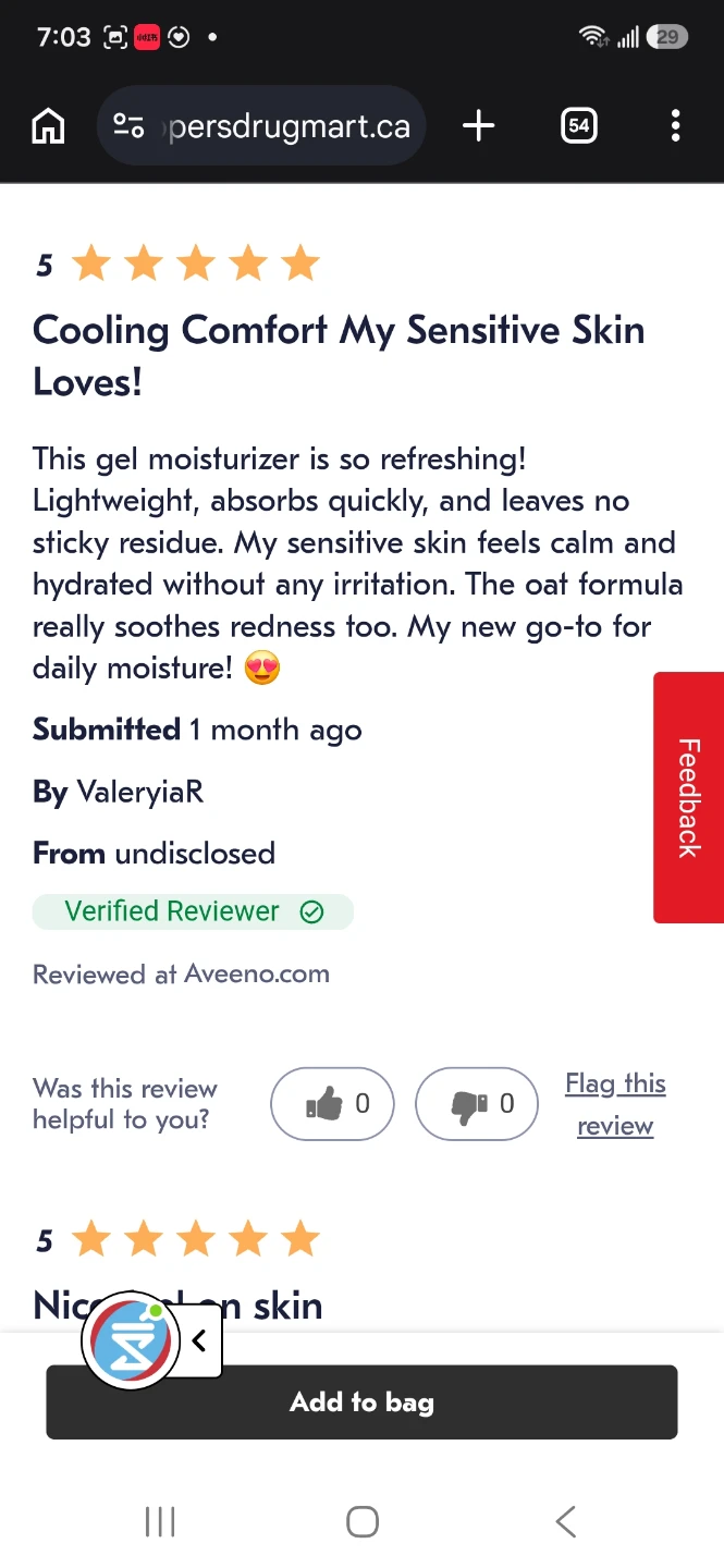 Aveeno Calm + Restore Oat Gel Moisturizer for Sensitive Skin - photo 4