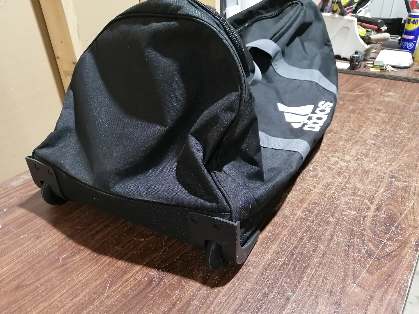 Adidas Black Duffel Bag with Wheels - photo 3
