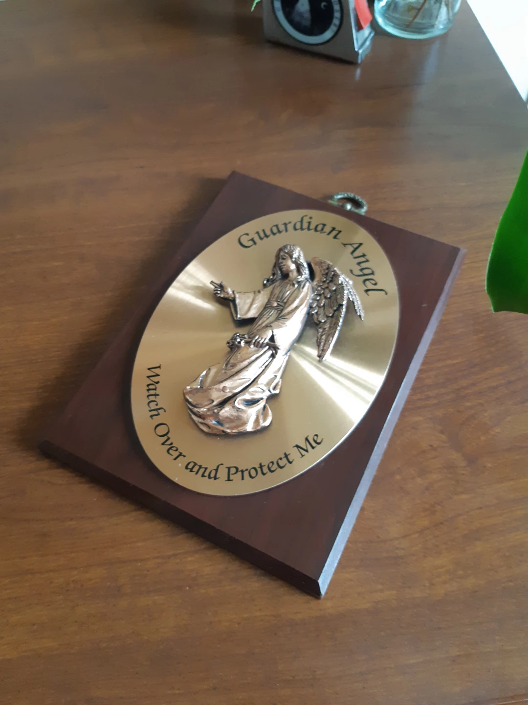 Vintage Guardian Angel Protection Plaque