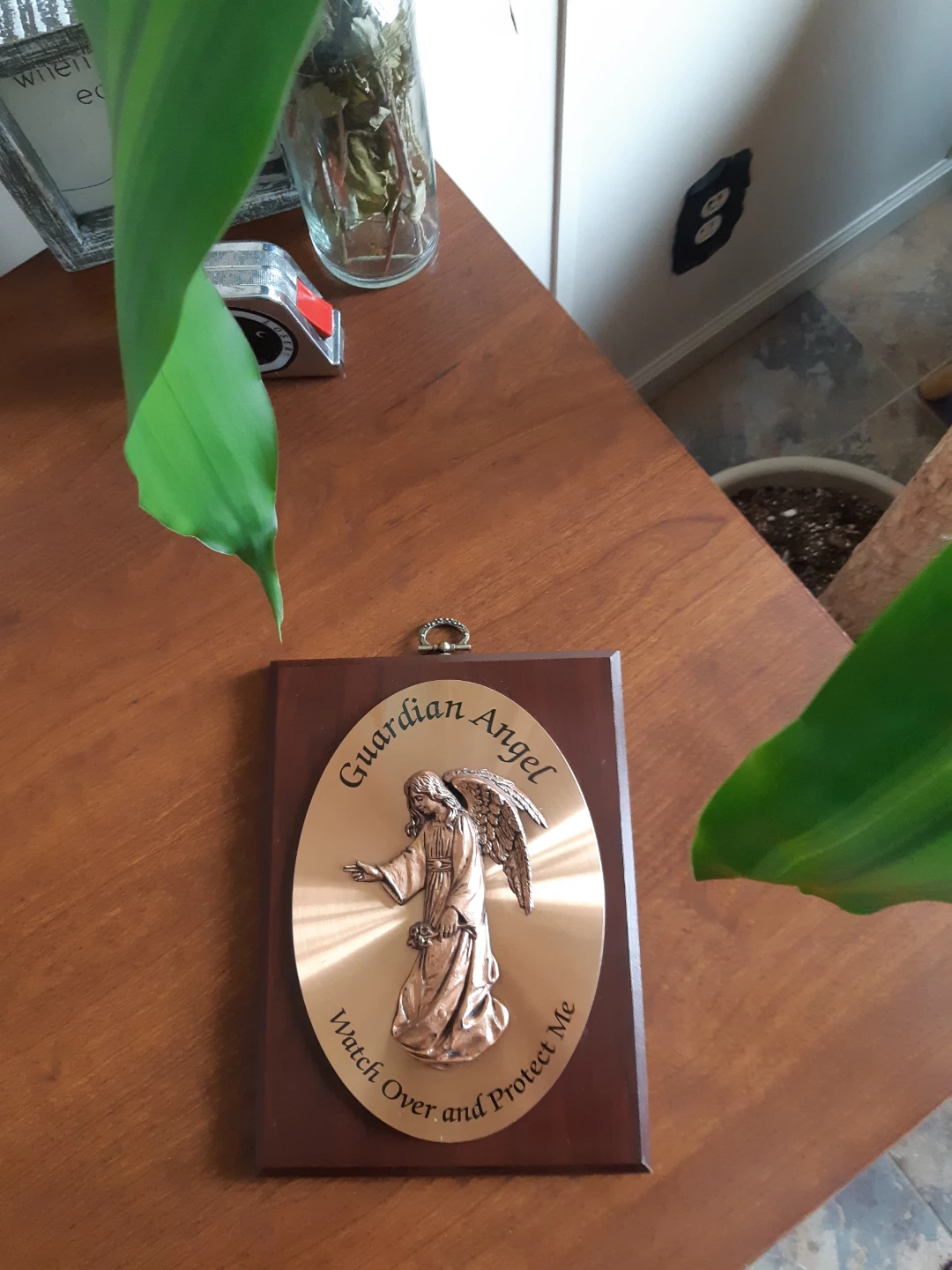 Vintage Guardian Angel Protection Plaque - photo 3