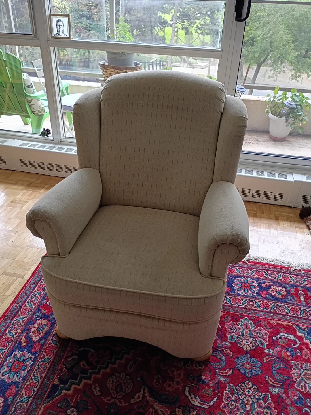 Two comfy armchairs