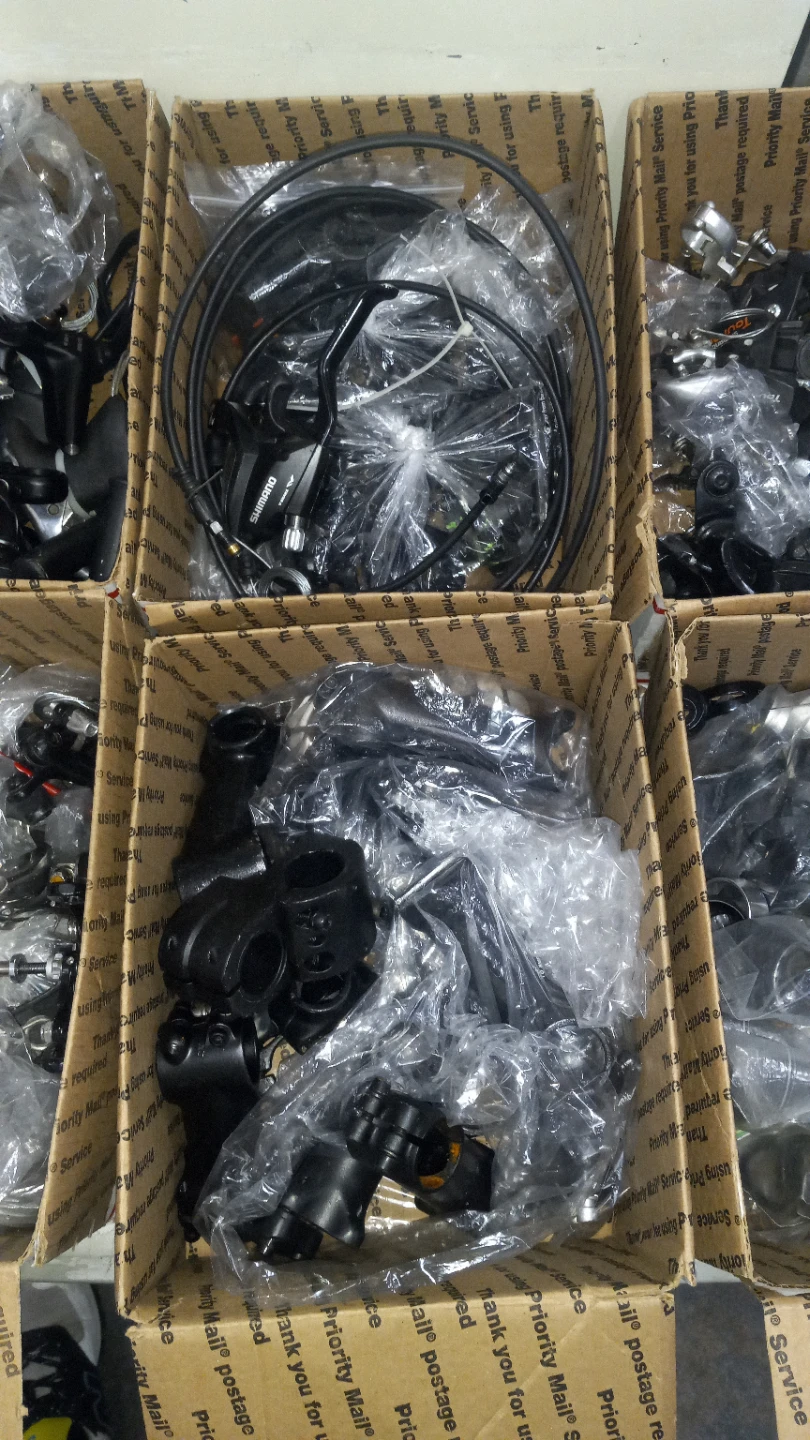 Lot of Assorted Black Bicycle Parts - photo 3