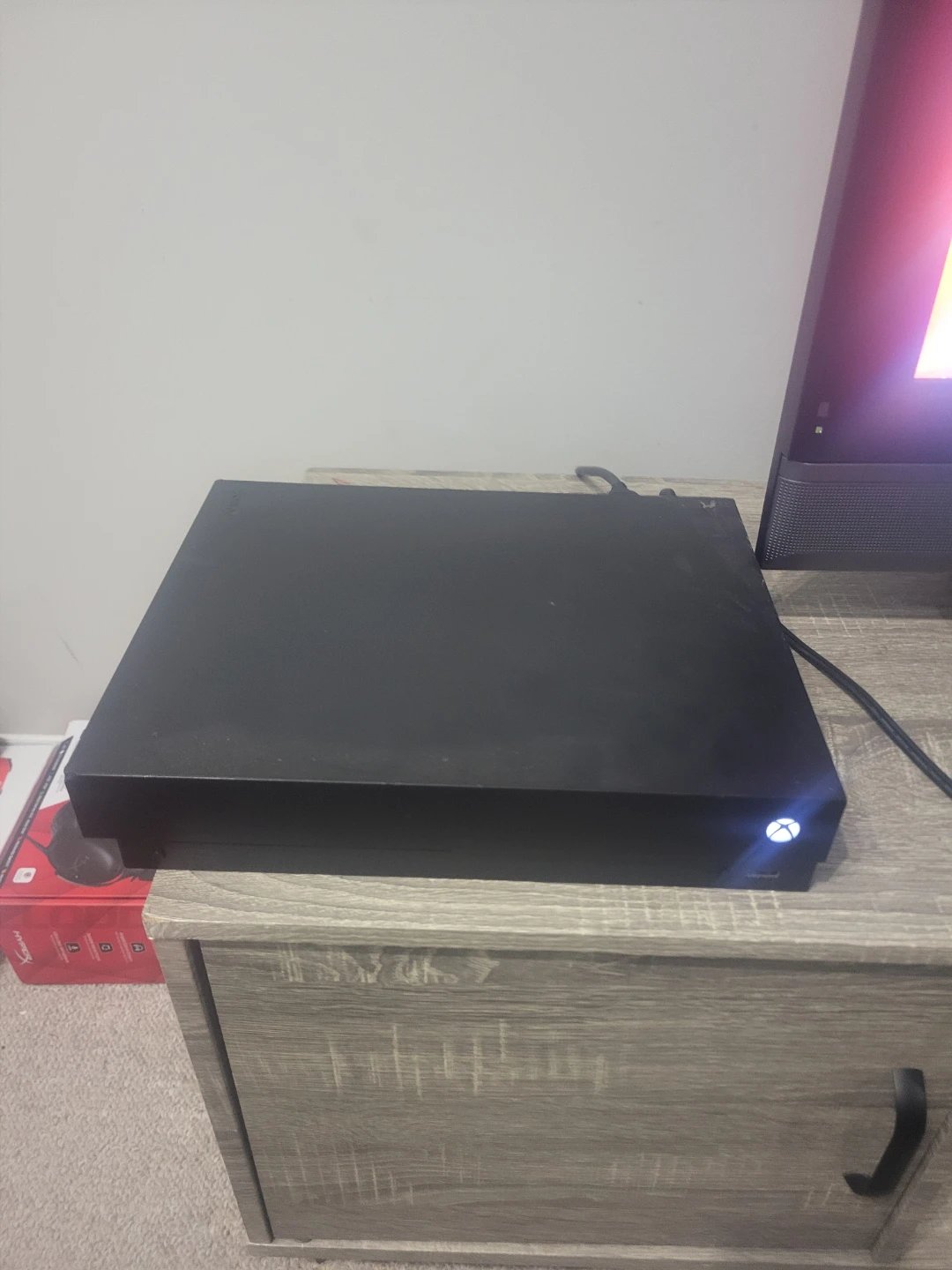 Xbox One S Console with Controller, Headphones, and Charger