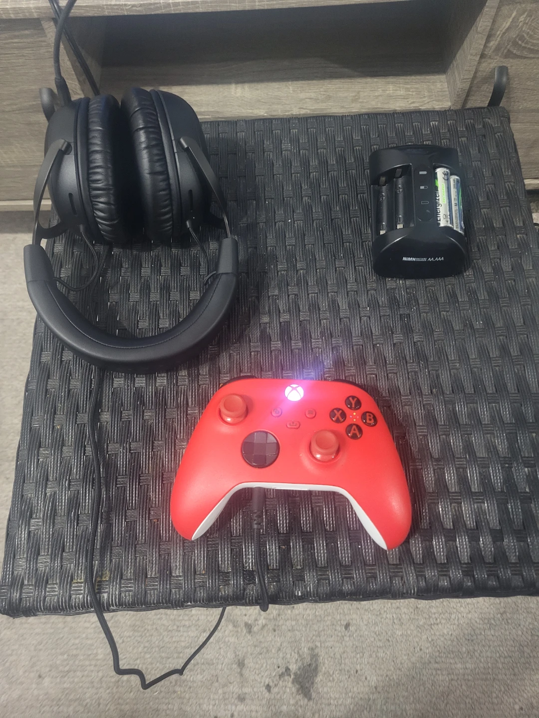 Xbox One S Console with Controller, Headphones, and Charger - photo 2