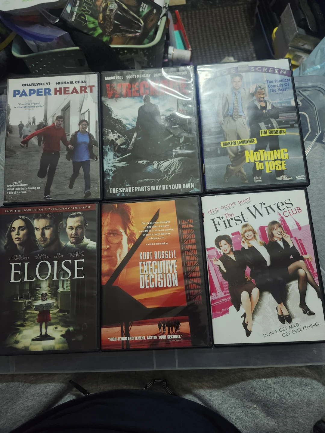 Lot of 6 DVDs: Paper Heart, Wreckers, Nothing