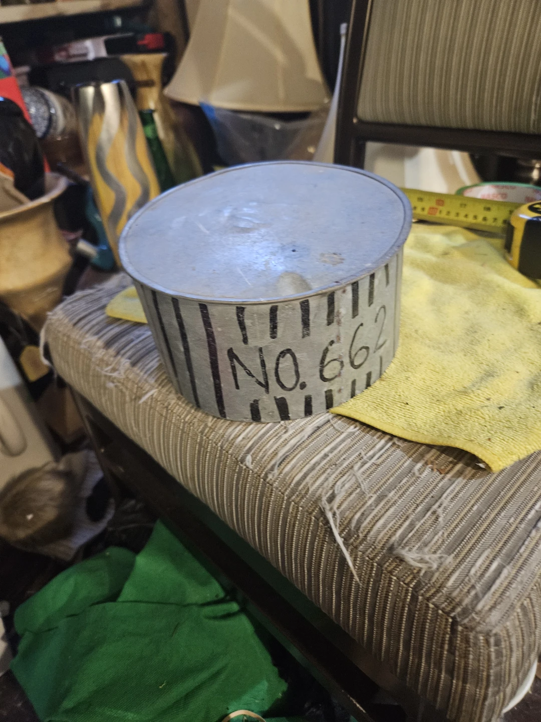 Vintage Galvanized Metal Container - photo 4