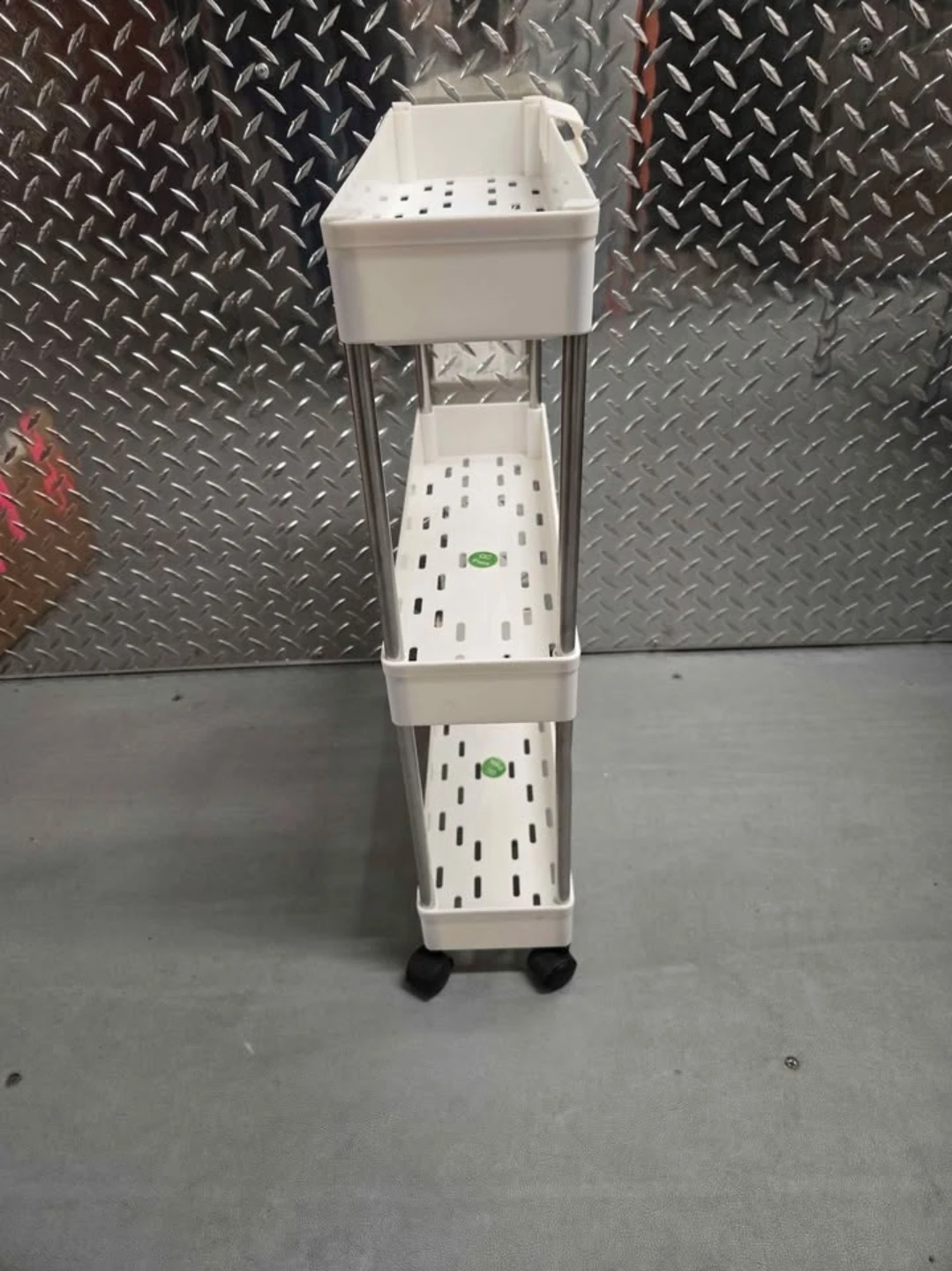Slim 3-Tier Rolling Utility Storage Cart (Space Saver) - photo 3