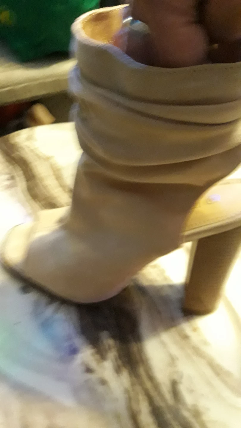 Women's Peep Toe Heeled Booties