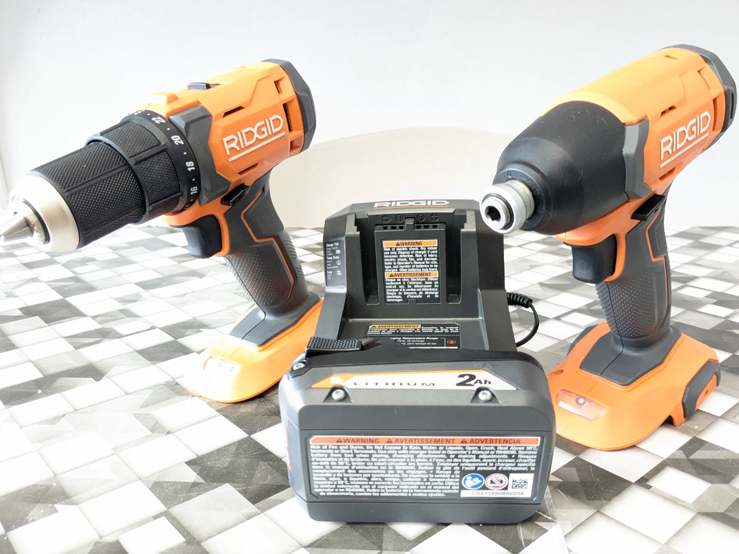 18V Ridgid Cordless Impact Drill & Drill Driver Combo