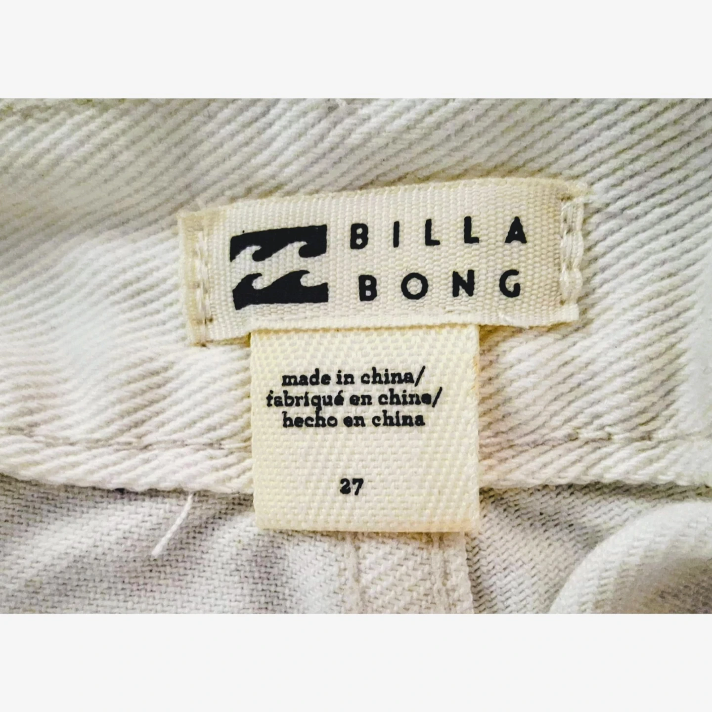 Billabong White Distressed Denim Cut-Off Shorts (Size 27 / US 4) - photo 3