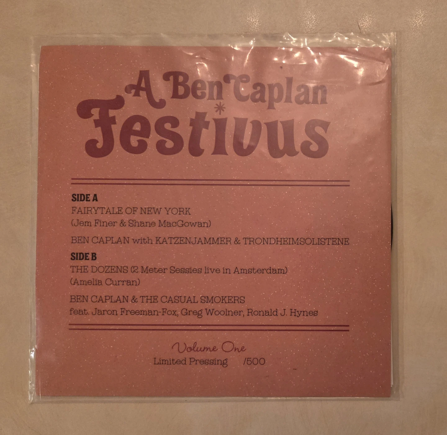 Ben Caplan - Festivus Volume One (Limited Edition 7") - photo 2