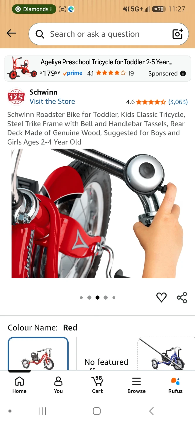 Schwinn Roadster Tricycle - photo 3