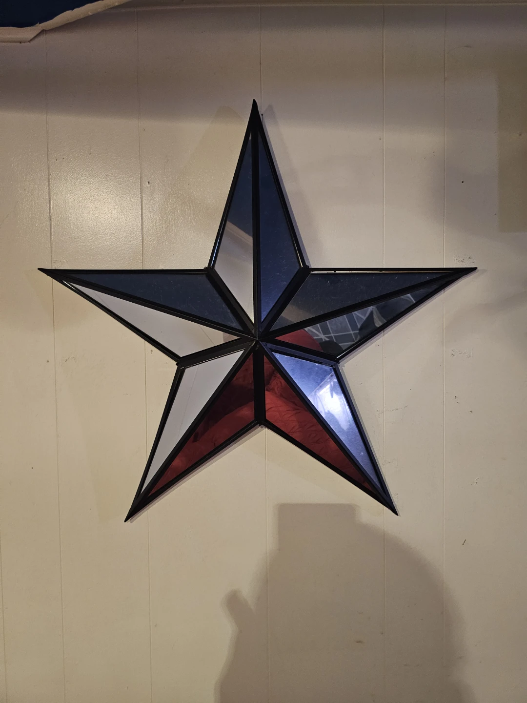 Stained Glass Texas Star Wall Decor