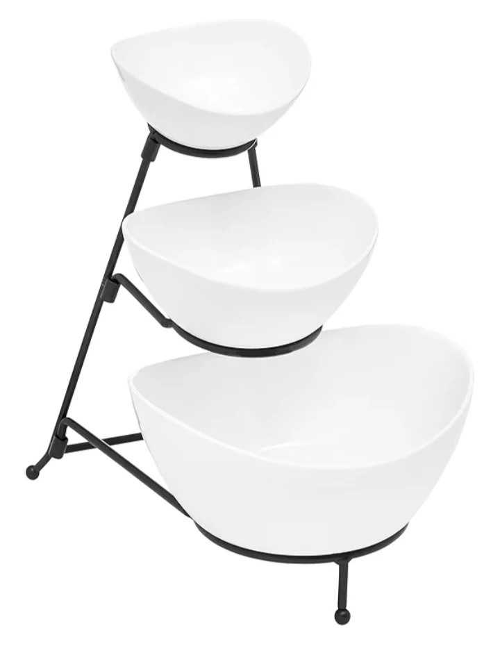 New Sheffield Home 3 Tier Serving Bowls Set & stand - photo 4