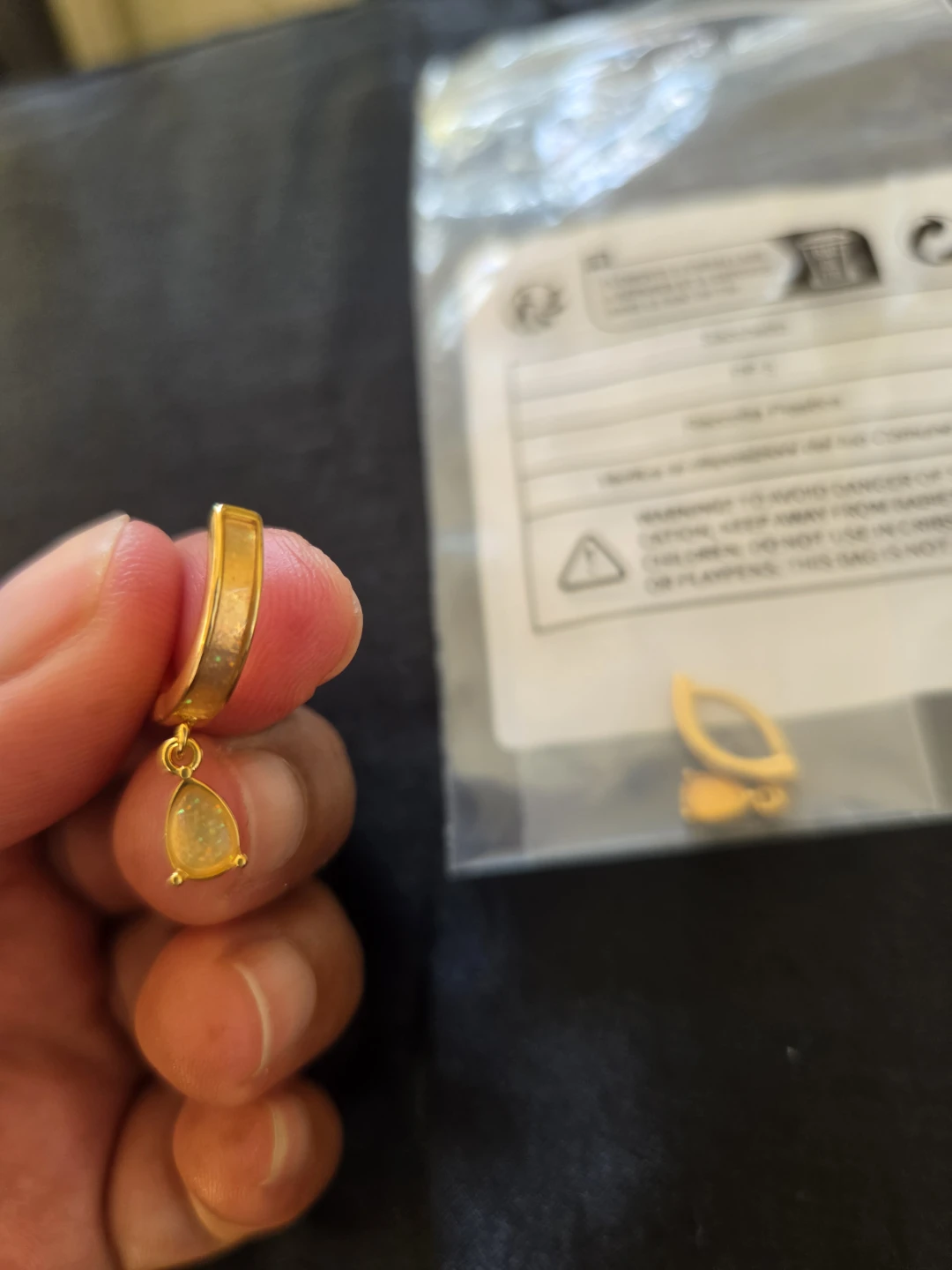 Gold Tone Teardrop Belly Button Ring✨️🩷💍 - photo 2