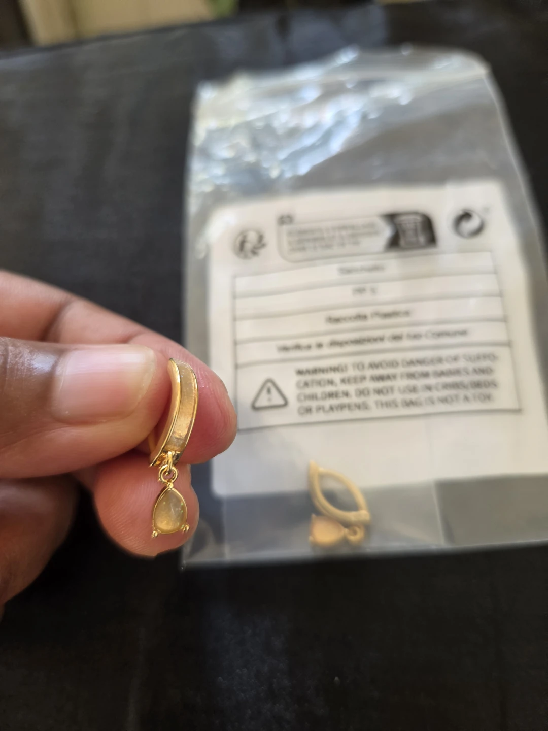 Gold Tone Teardrop Belly Button Ring✨️🩷💍 - photo 4