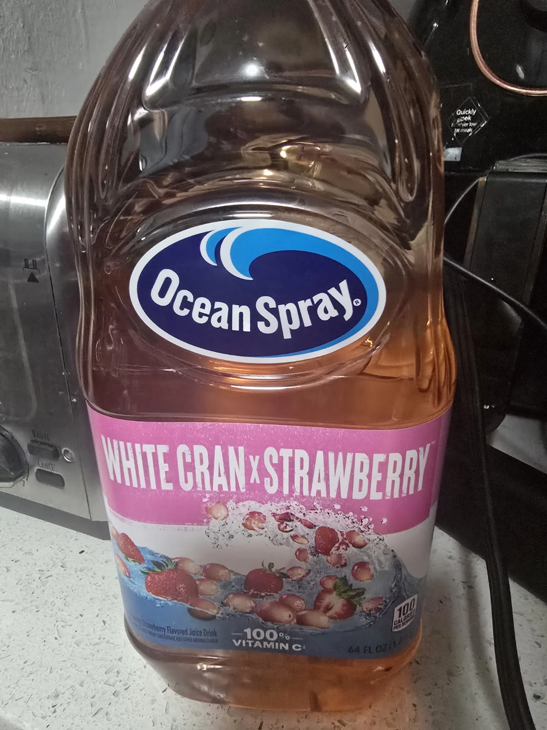 Ocean Spray White Cranberry Strawberry Juice Drink 64 oz