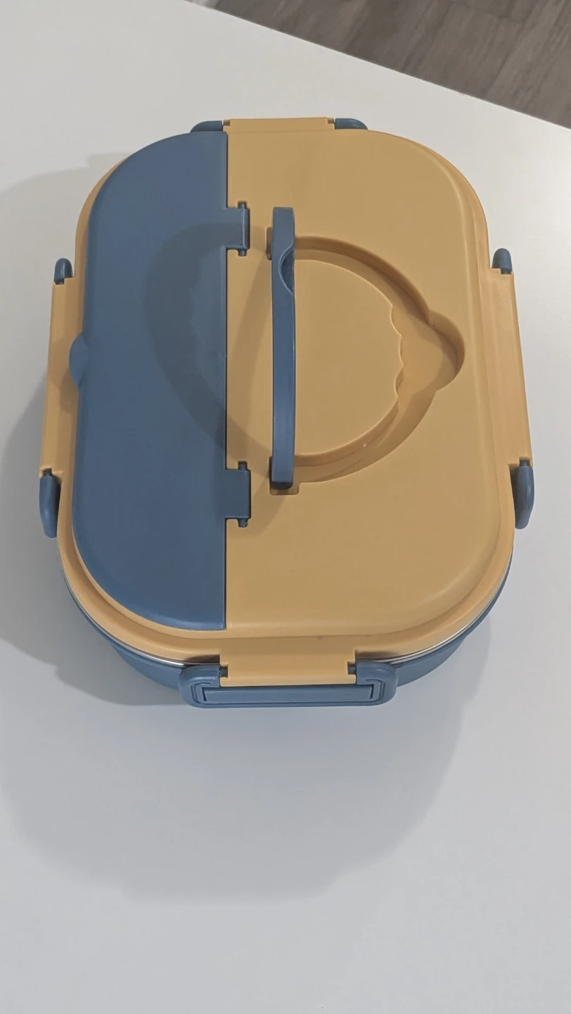 Portable Stainless Steel Lunch Box with Cutlery