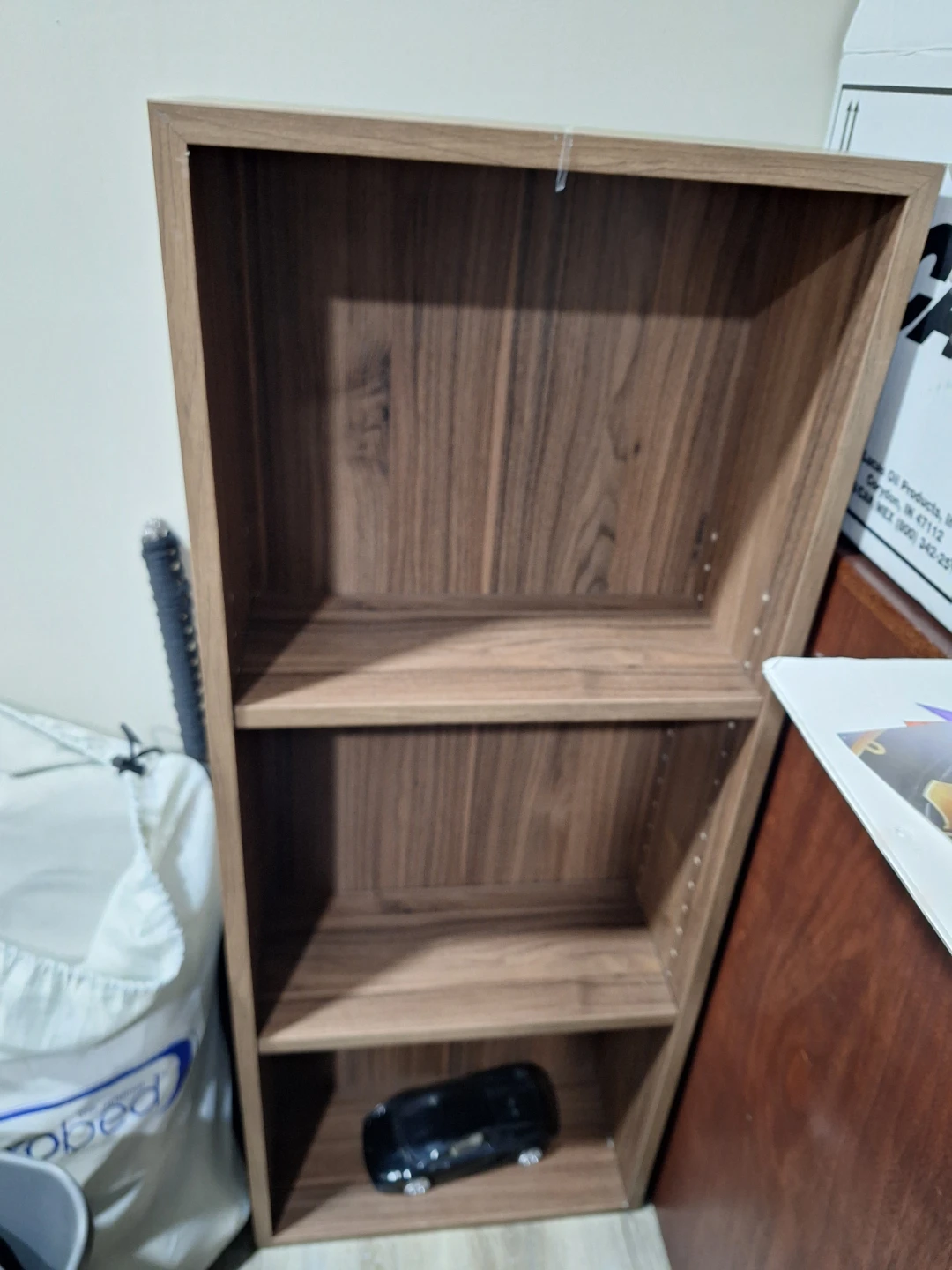 Small Wall Mounted Wooden Bookshelf