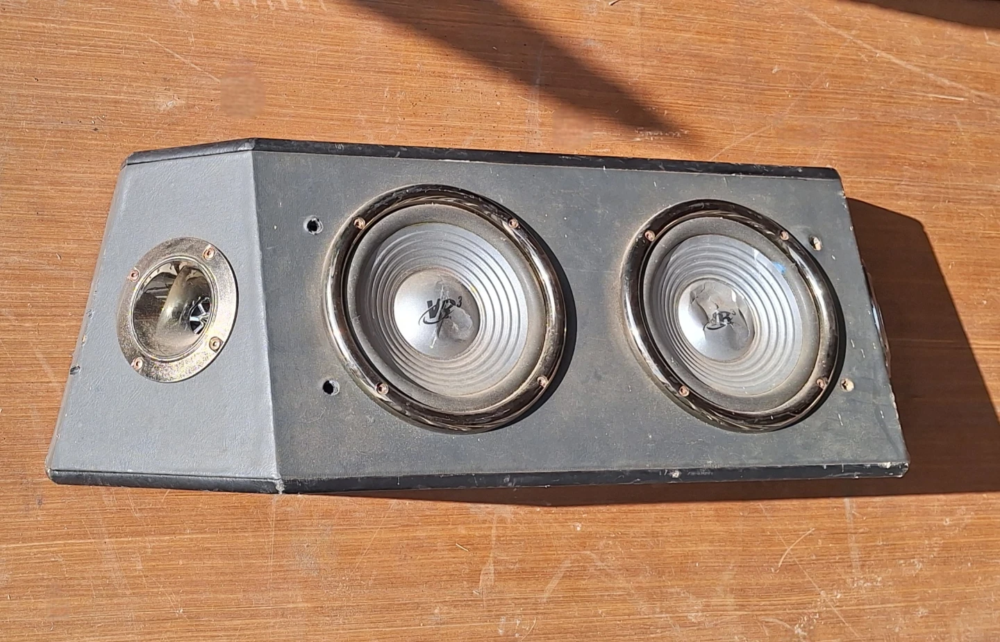 Vintage Speaker Box for Car Stereo (Kit Cat Club rescue)