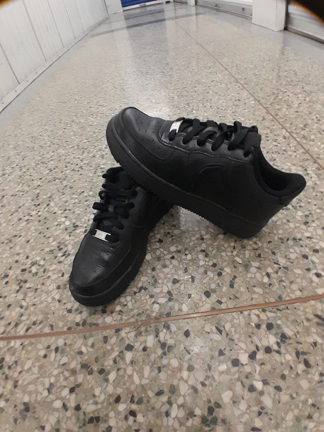 Nike Air Force 1 Low Black For Boys/Teens Size 6
