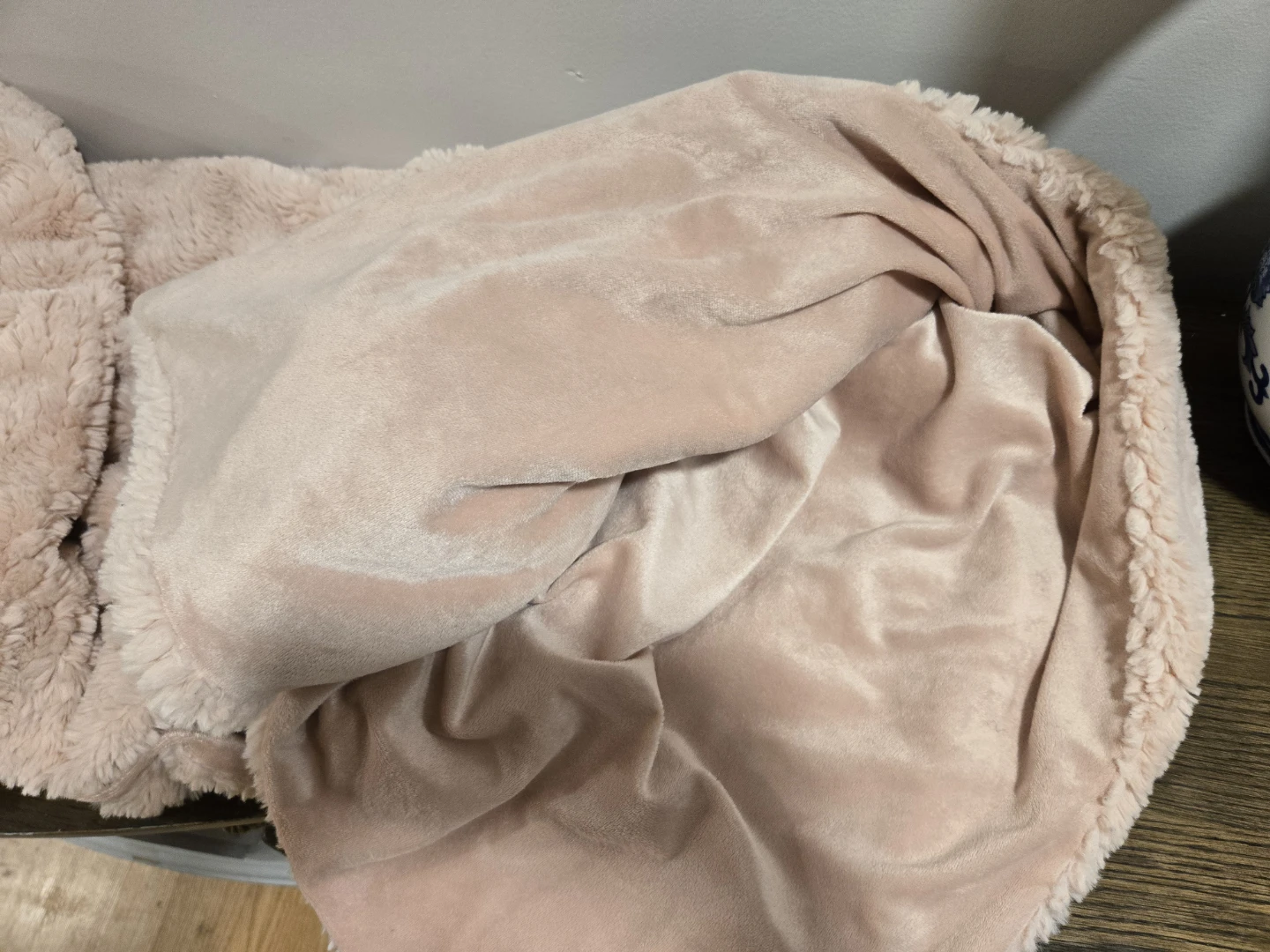 Rachel Roy Plush Throw Blanket - Blush Pink - photo 2