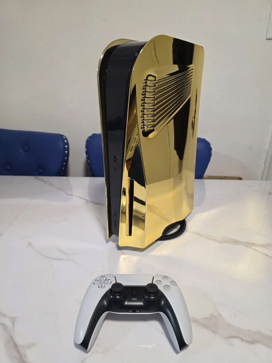 CUSTOM! Golden Sony PlayStation 5 FAT 12.00 jailbroken. - photo 3