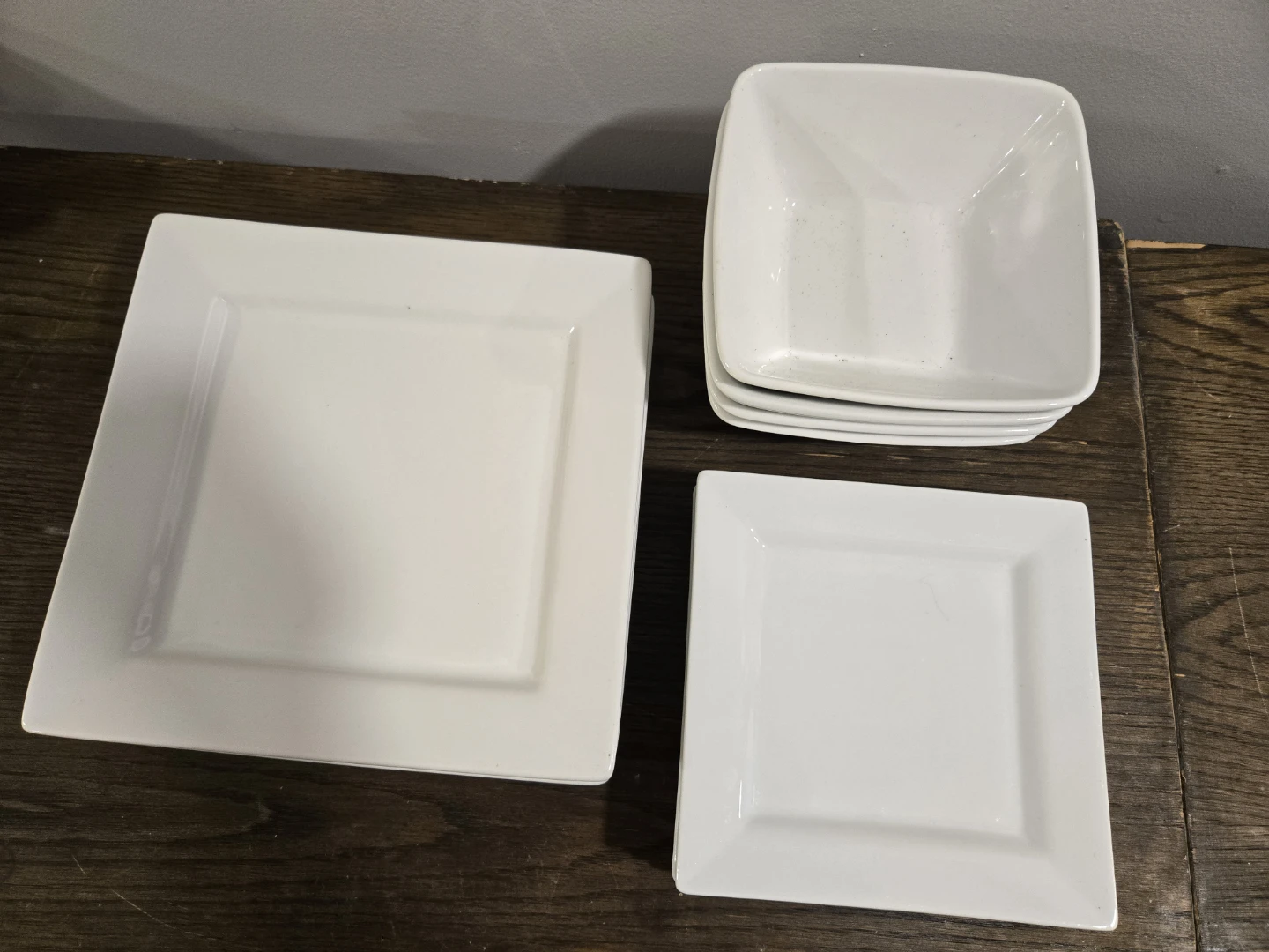 Ceramic White Square dinnerware/ Servingware - photo 3