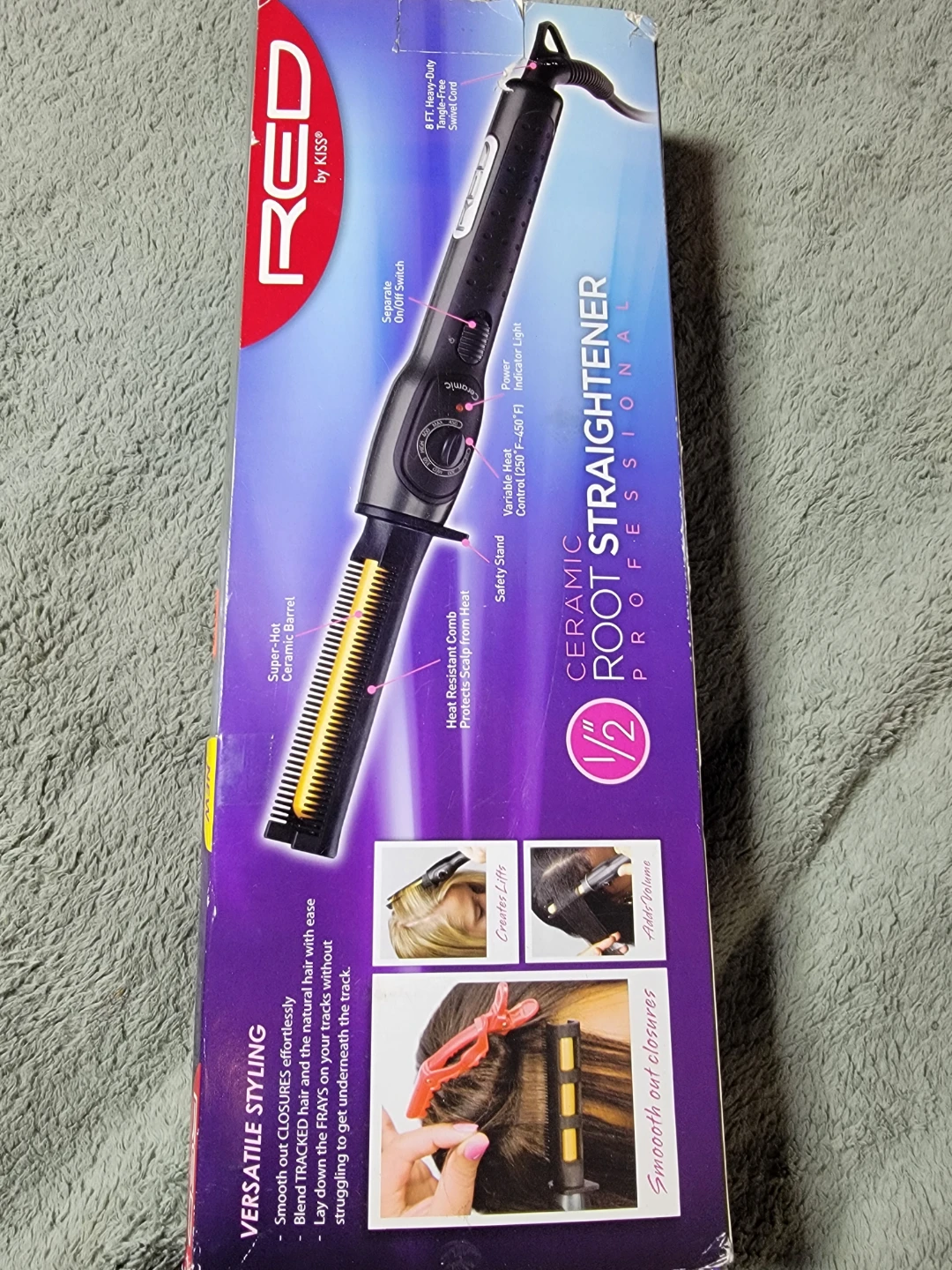 RED by KISS Ceramic Root Straightener Professional 1/2" - photo 2