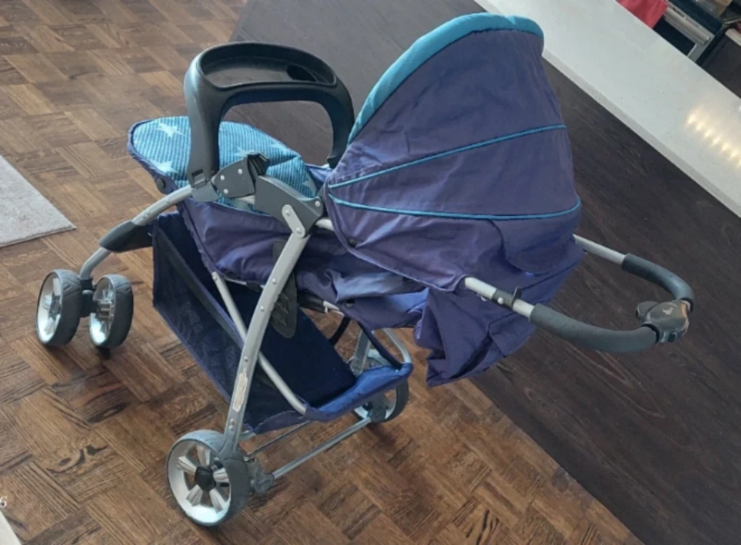 Blue Stroller with Stars - photo 5