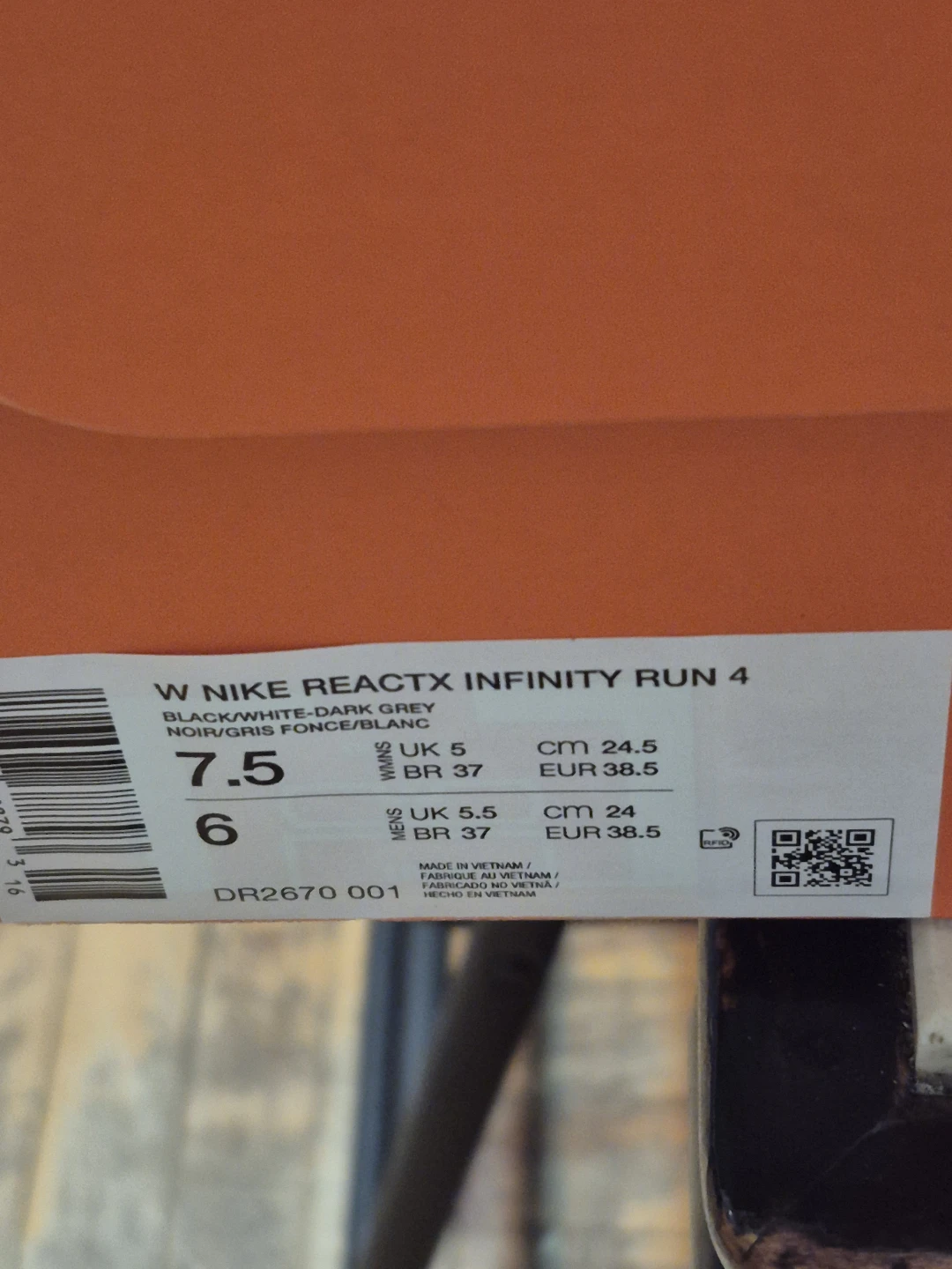 Nike Women's Size 7.5US React Infinity Run 4 Running Shoes - photo 5